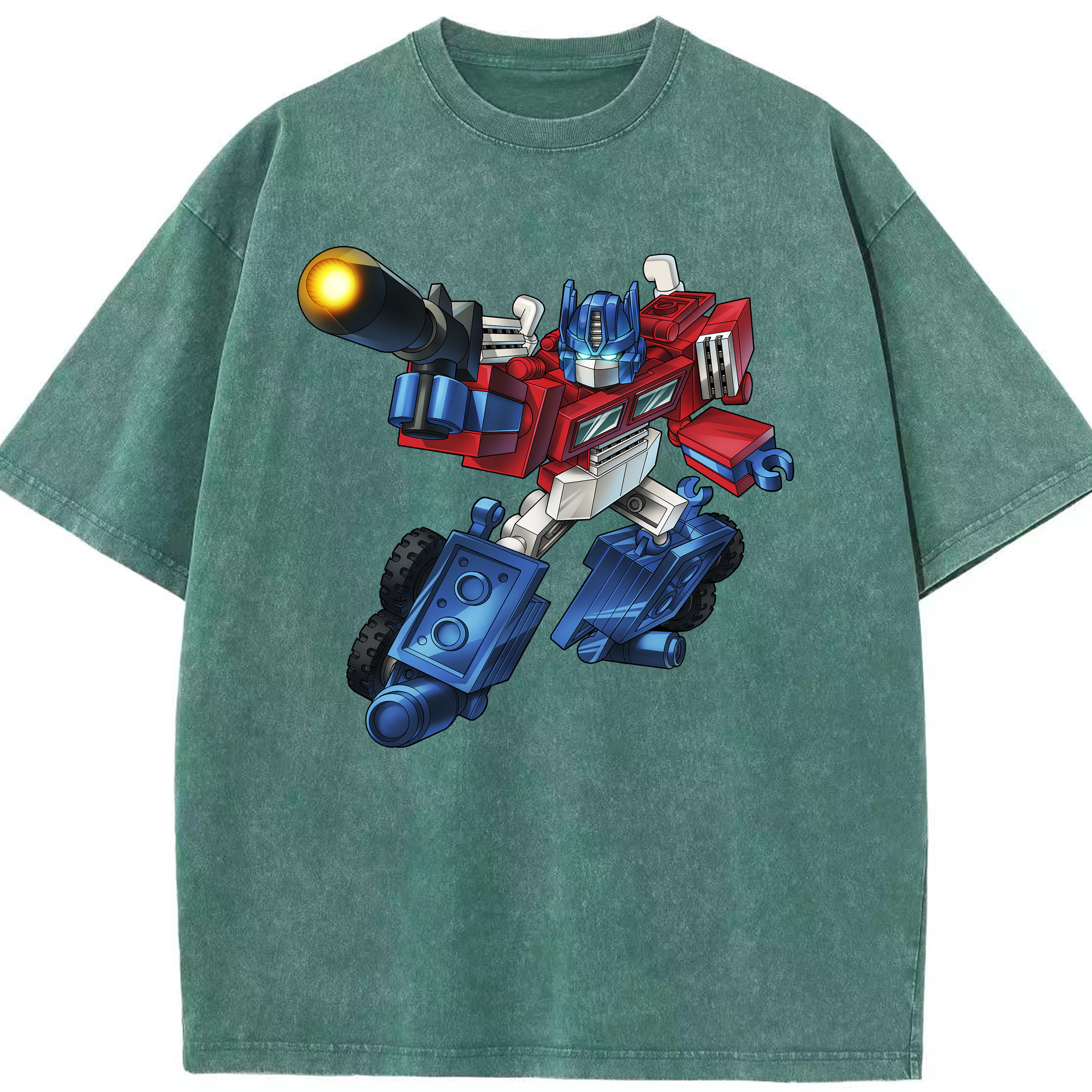 （画像用）  綿100% ヴィンテージ風 半袖Tシャツ（フロントプリント）